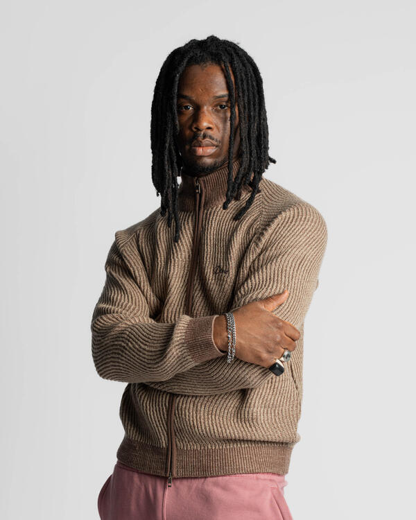 Dime Double Zipper Knit | DIMEHO245CAM | AFEW STORE